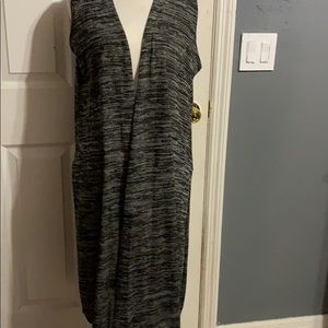 Medium black and gray Lularoe joy vest